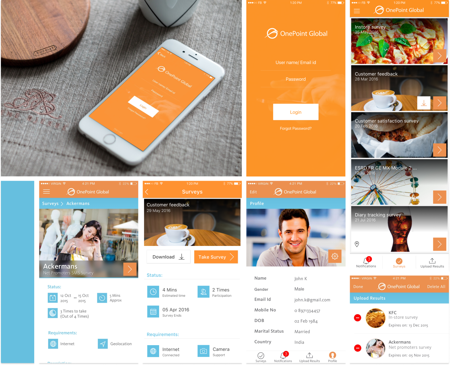 Mobile Designs screen