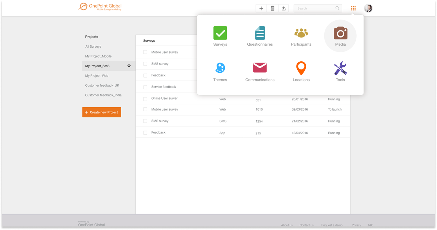 Visual Designs screen