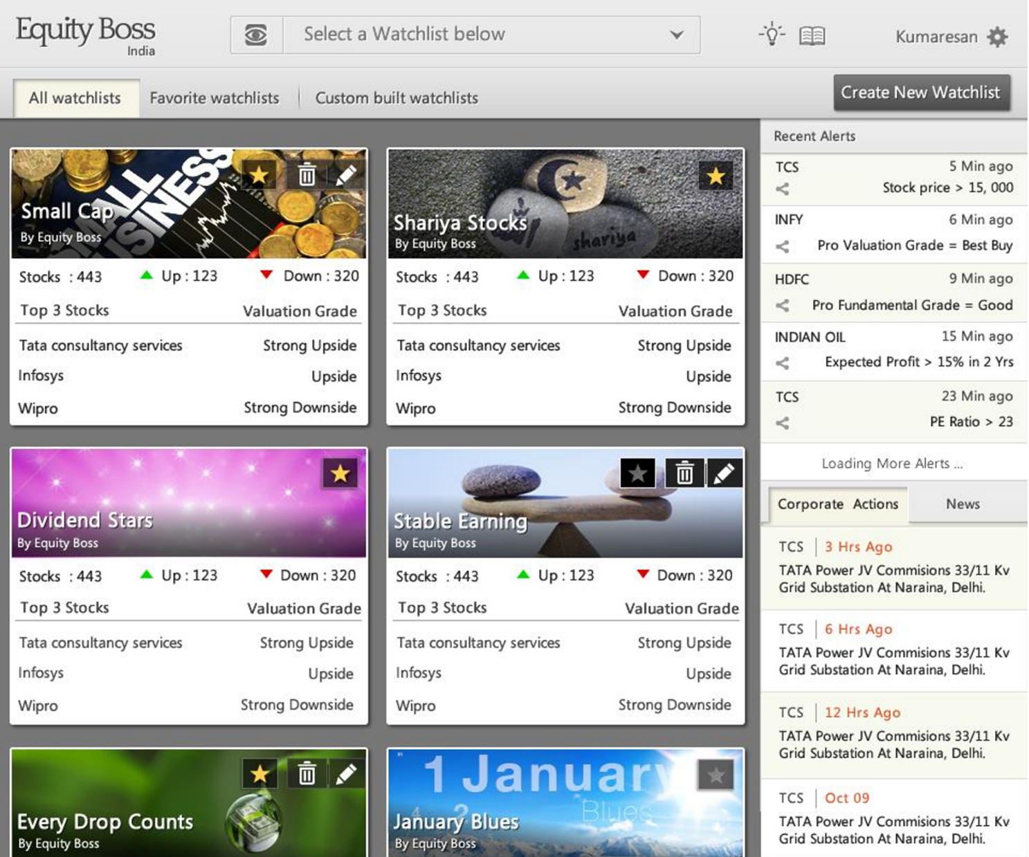 Visual Designs screen